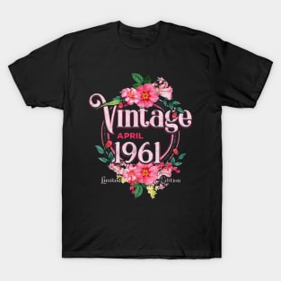 April birthday vintage 1961 T-Shirt